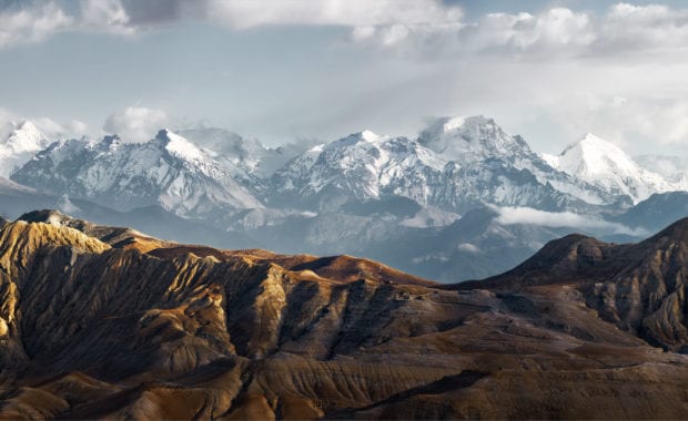 Mountain Snow Tops
