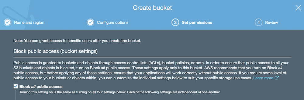 Amazon S3 Bucket Permissions