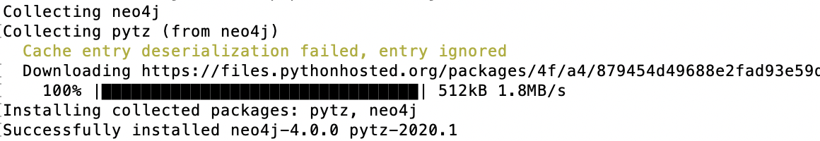 Neo4j Pip Install
