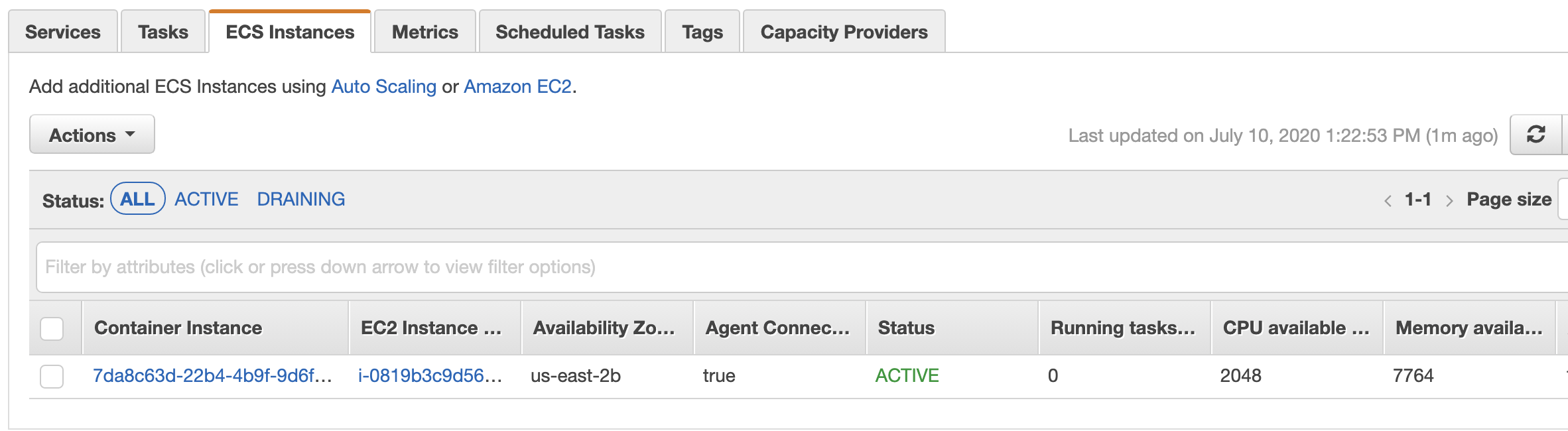 Neo4j ECS on EC2 - ECS Instance